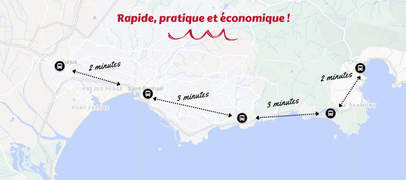 BFM Var partage nos idées d’itinéraires en train en Estérel Côte d’Azur