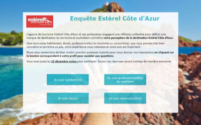 Plateforme de marque Estérel Côte d’Azur : début des enquêtes en ligne
