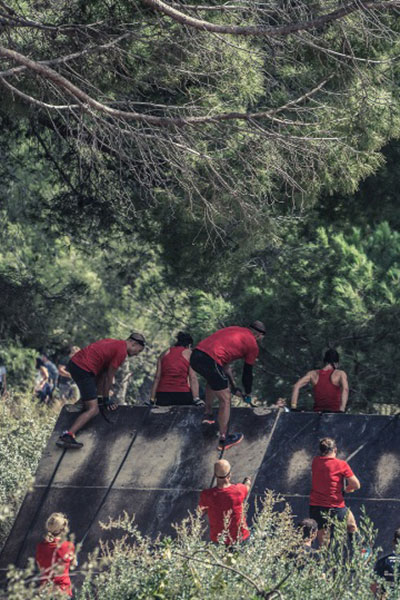 Epreuve de la Spartan race en Estérel Côte d'Azur 